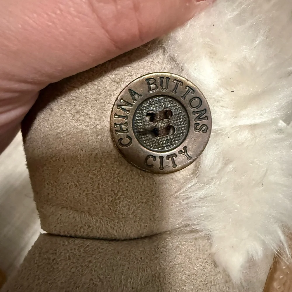 China Buttons City Faux Fur Ankle Boots Toddler Size 6 (Estimated)